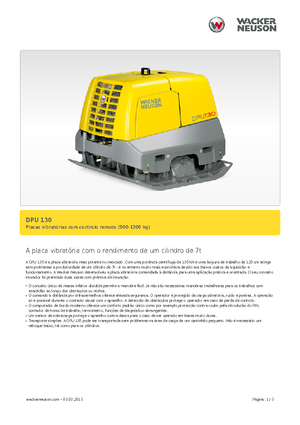 Plaques vibrantes réversibles Wacker Neuson DPU130Le