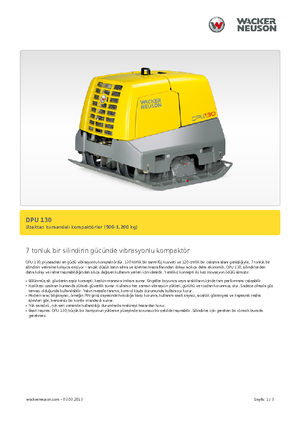 Plaques vibrantes réversibles Wacker Neuson DPU130Le