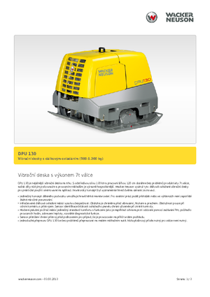 Plaques vibrantes réversibles Wacker Neuson DPU130Le