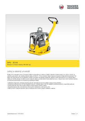 Plaques vibrantes réversibles Wacker Neuson DPU 2560Hts