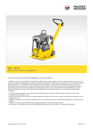 Plaques vibrantes réversibles Wacker Neuson DPU 2560Hts