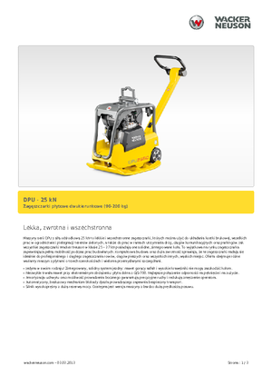 Plaques vibrantes réversibles Wacker Neuson DPU 2560Hts