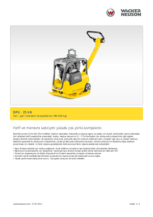 Plaques vibrantes réversibles Wacker Neuson DPU 2560Hts