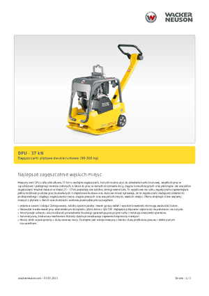 Plaques vibrantes réversibles Wacker Neuson DPU3750Hets