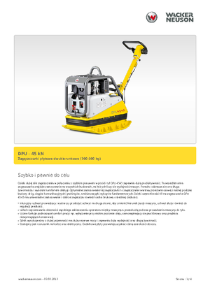 Plaques vibrantes réversibles Wacker Neuson DPU 4545 H