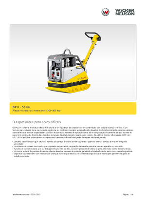 Plaques vibrantes réversibles Wacker Neuson DPU5545H