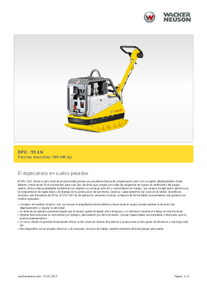 Plaques vibrantes réversibles Wacker Neuson DPU5545H
