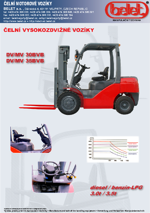 Chariots élevateurs frontaux diesel Belet DV 35 BVB