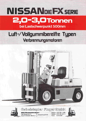 Chariots élevateurs frontaux diesel Nissan EH 02 F 20 U