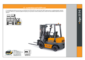 Chariots élevateurs frontaux diesel OMG Ergos 15 D