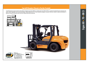 Chariots élevateurs frontaux diesel OMG Ergos 70 D