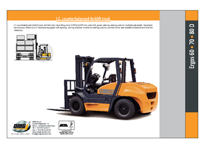 Chariots élevateurs frontaux diesel OMG Ergos 70 D