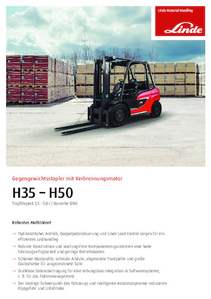 Chariots élévateurs diesel antidéflagrants Linde H 35/600 D 