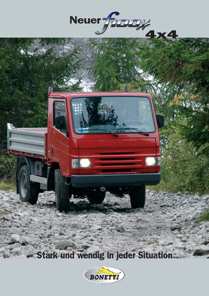 Véhicules communaux multi-usages à diesel diesel Bonetti F 100 X