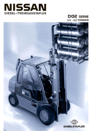 Chariots élevateurs frontaux diesel Nissan FGD 02 A 30 Q