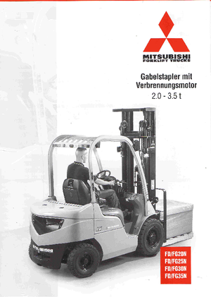 Chariots élevateurs frontaux diesel Mitsubishi FD25N