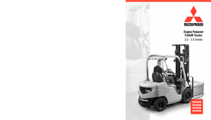 Chariots élevateurs frontaux diesel Mitsubishi FD25N