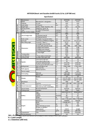 Chariots élevateurs frontaux diesel Artison FD 35