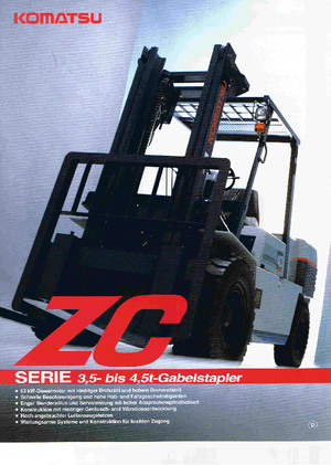 Chariots élevateurs frontaux diesel Komatsu FD 40 ZT 5