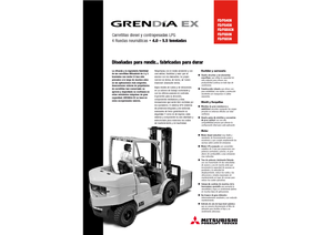 Chariots élevateurs frontaux diesel Mitsubishi FD 40 N