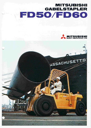 Chariots élevateurs frontaux diesel Mitsubishi FD 50 CT