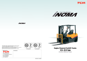 Chariots élevateurs frontaux diesel TCM FHD 20 T 3 A Inoma