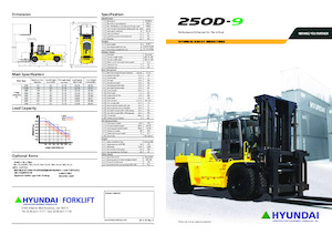 Chariots élevateurs frontaux diesel Hyundai 250D-9