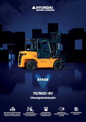Chariots élevateurs frontaux diesel Hyundai 70D-9V
