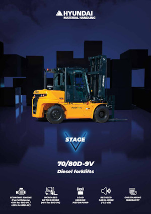 Chariots élevateurs frontaux diesel Hyundai 70D-9V