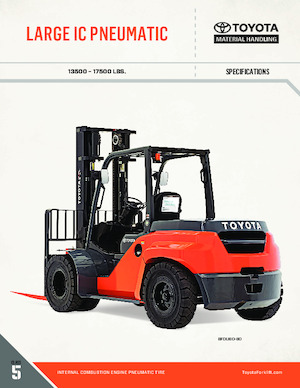 Chariots élevateurs frontaux diesel Toyota 8FD80U