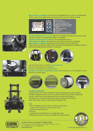 Chariots élevateurs frontaux diesel Clark C 80 D 900