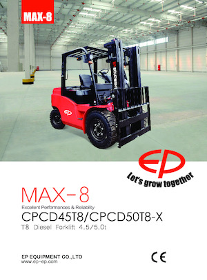 Chariots élevateurs frontaux diesel EP CPCD50T8-X