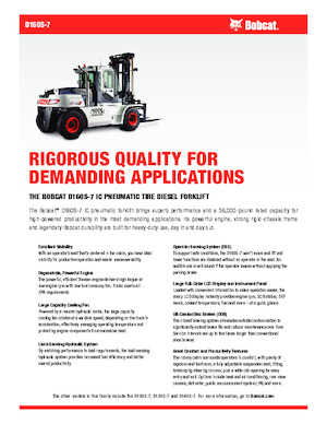 Chariots élevateurs frontaux diesel Bobcat D160S-7