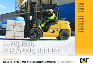 Chariots élevateurs frontaux diesel Caterpillar DP25N3