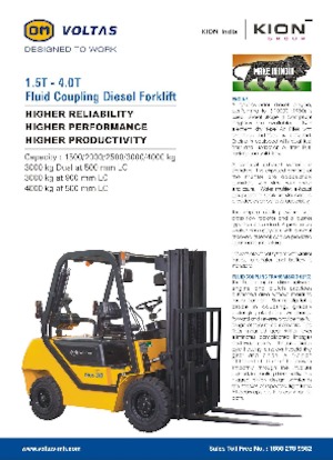 Chariots élevateurs frontaux diesel OM DVX 15 FC