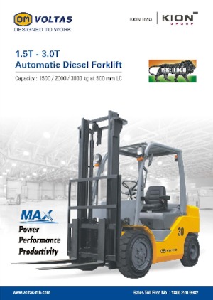 Chariots élevateurs frontaux diesel OM DVX30 KAT
