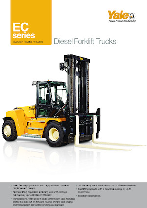 Chariots élevateurs frontaux diesel Yale GDP 160EC12