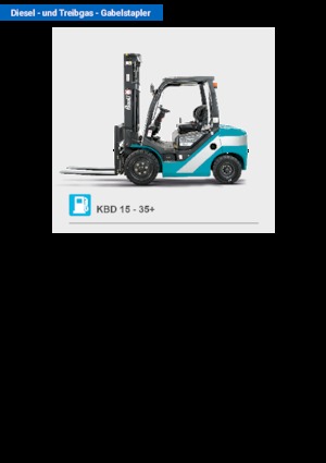 Chariots élevateurs frontaux diesel Baoli KBD 25+