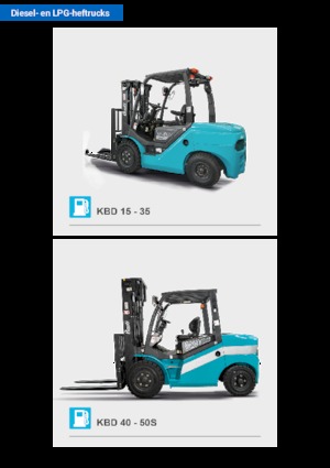 Chariots élevateurs frontaux diesel Baoli KBD 25