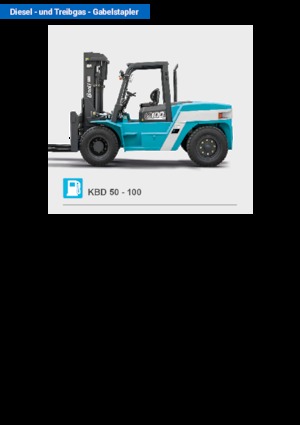 Chariots élevateurs frontaux diesel Baoli KBD 100