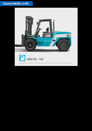 Chariots élevateurs frontaux diesel Baoli KBD 100