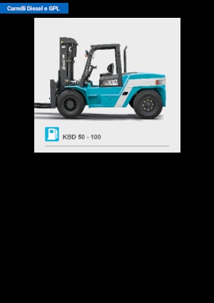 Chariots élevateurs frontaux diesel Baoli KBD 100