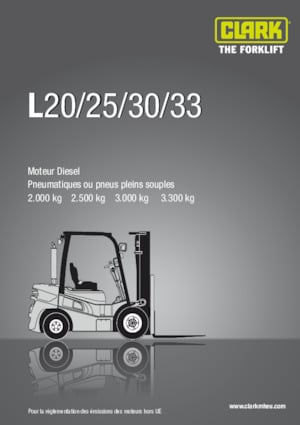 Chariots élevateurs frontaux diesel Clark L33D