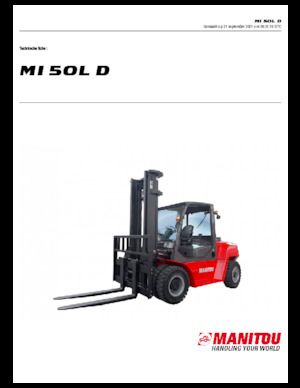 Chariots élevateurs frontaux diesel Manitou MI 50 L D