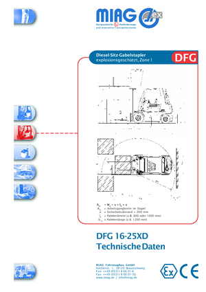 Chariots élévateurs diesel antidéflagrants Miag DFG 30 XD