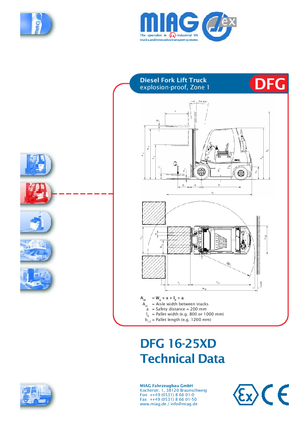 Chariots élévateurs diesel antidéflagrants Miag DFG 25 XD