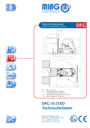 Chariots élévateurs diesel antidéflagrants Miag DFG 40 XD