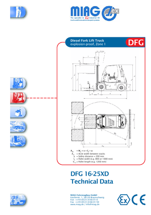Chariots élévateurs diesel antidéflagrants Miag DFG 40 XD