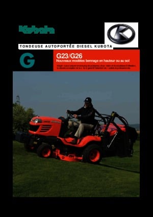 Véhicules communaux multi-usages à diesel diesel Kubota G 26 HD