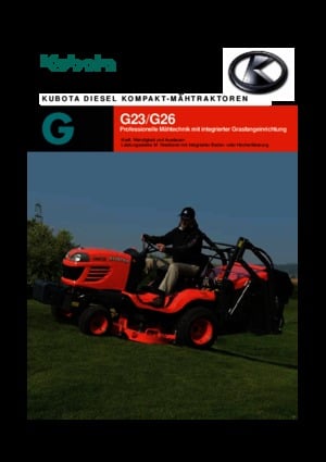 Véhicules communaux multi-usages à diesel diesel Kubota G 26 LD